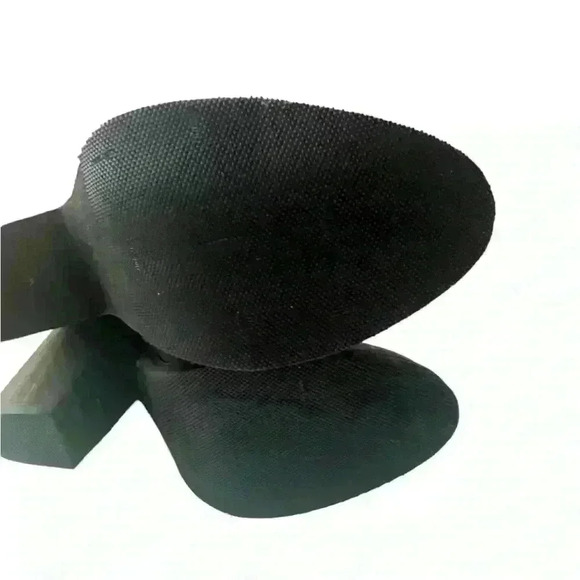 Kebba Women Burgundy Leather Homemade Studded Wooden  Heels Clogs Mules Red SZ 7 - Picture 10 of 12